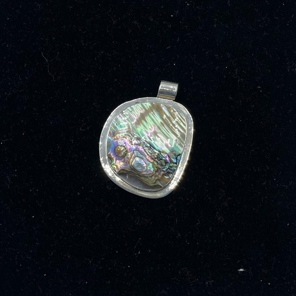 TAXCO Sterling Silver 925 Abalone Pendant - Picture 1 of 3